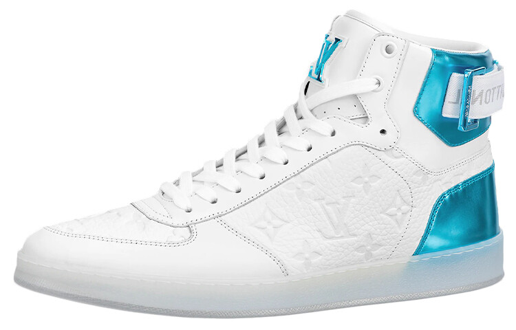 

Кроссовки мужские Louis Vuitton Rivoli Ankle, белый / синий