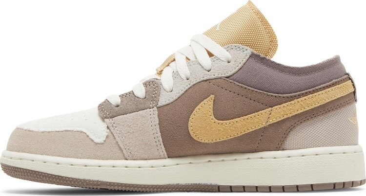 Кроссовки Air Jordan 1 Low SE Craft GS 'Inside Out - Taupe Haze', загар — фото 3