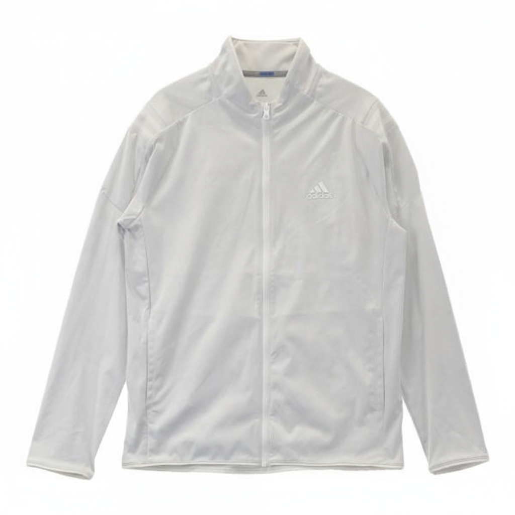 

Adidas Мужская одежда для гольфа, белая, с воротником-стойкой, средней высоты