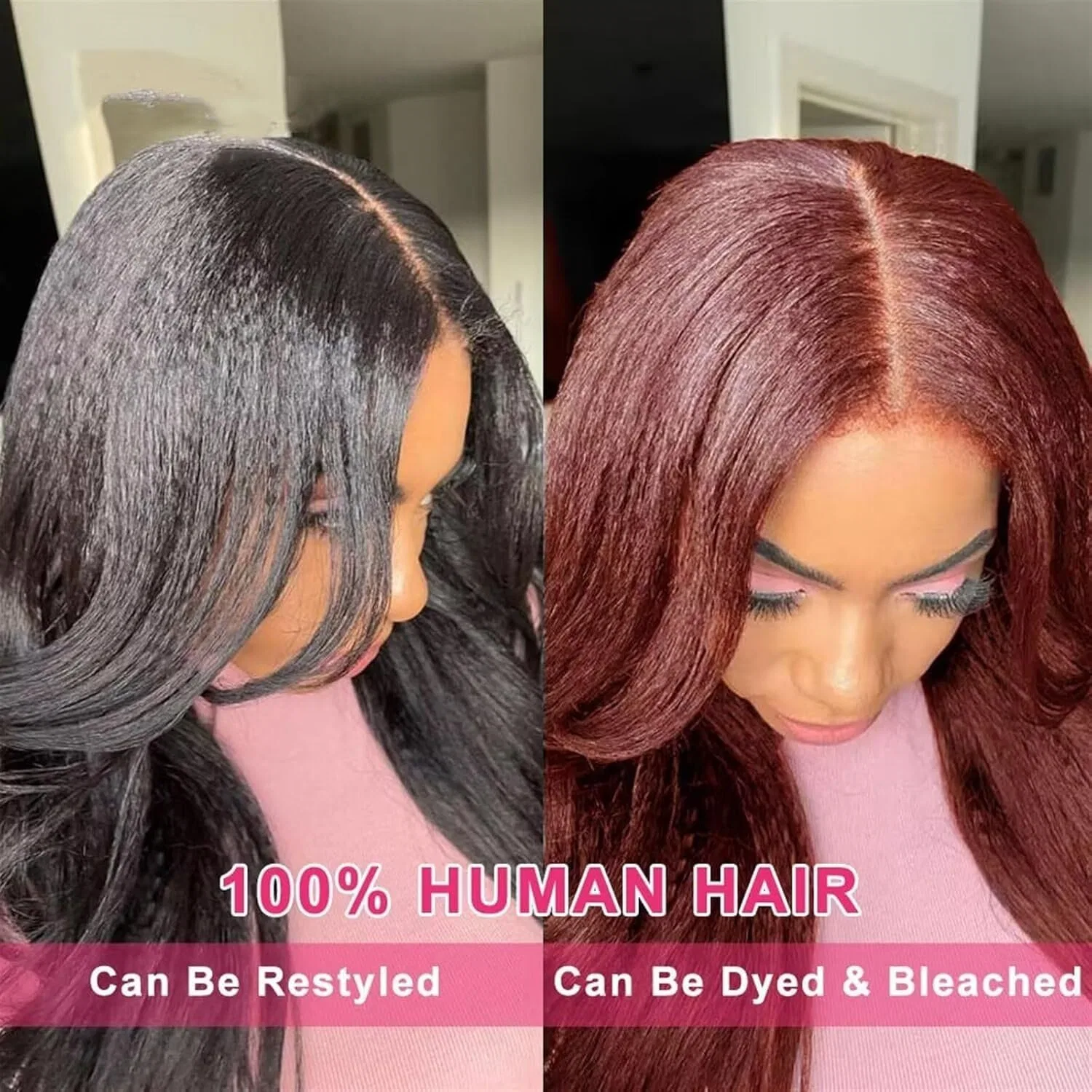 Женский парик из натуральных волос «Yaki Real Hair» 12 дюймов Zekan — фото 3