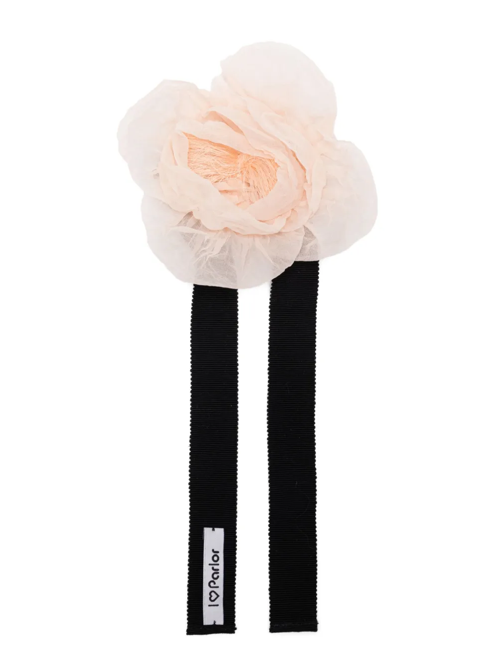 

Ожерелье-чокер из лент, украшенное цветами Parlor, розовый