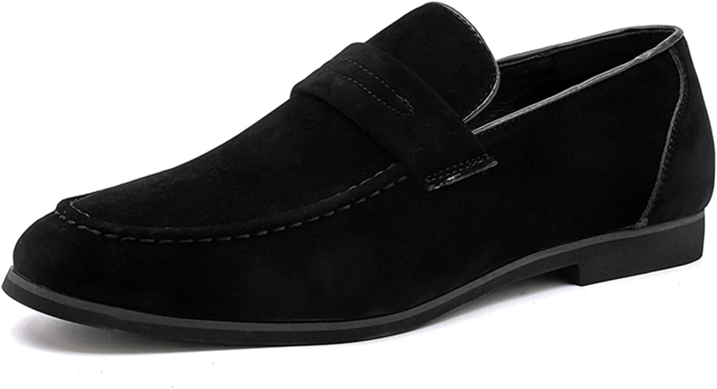 

Мужские лоферы-пенни Удобная обувь - Мужские повседневные мокасины на плоской подошве - Лоферы для ходьбы, вождения и работы Generic, черный