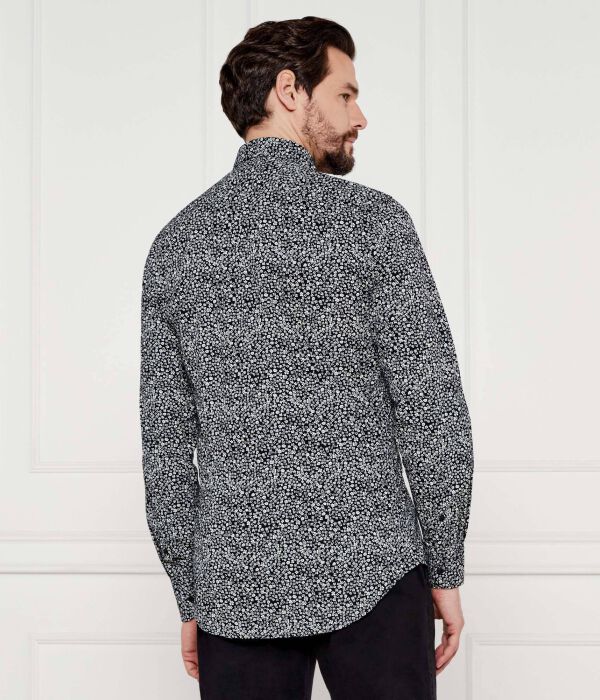 Цветочная рубашка Slim fit Tommy Hilfiger, черный — фото 3