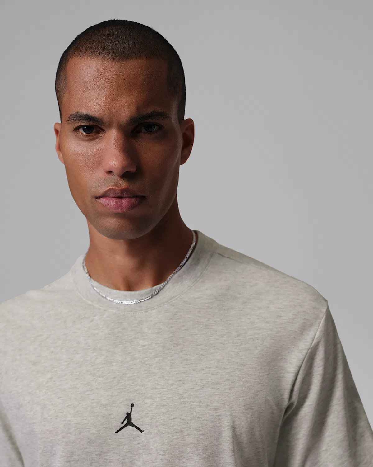 Мужская футболка Dri-FIT Jumpman Jordan Sport, Grey Heather/Black — фото 3