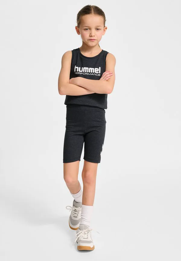 Леггинсы с логотипом Hummel, Black Melange