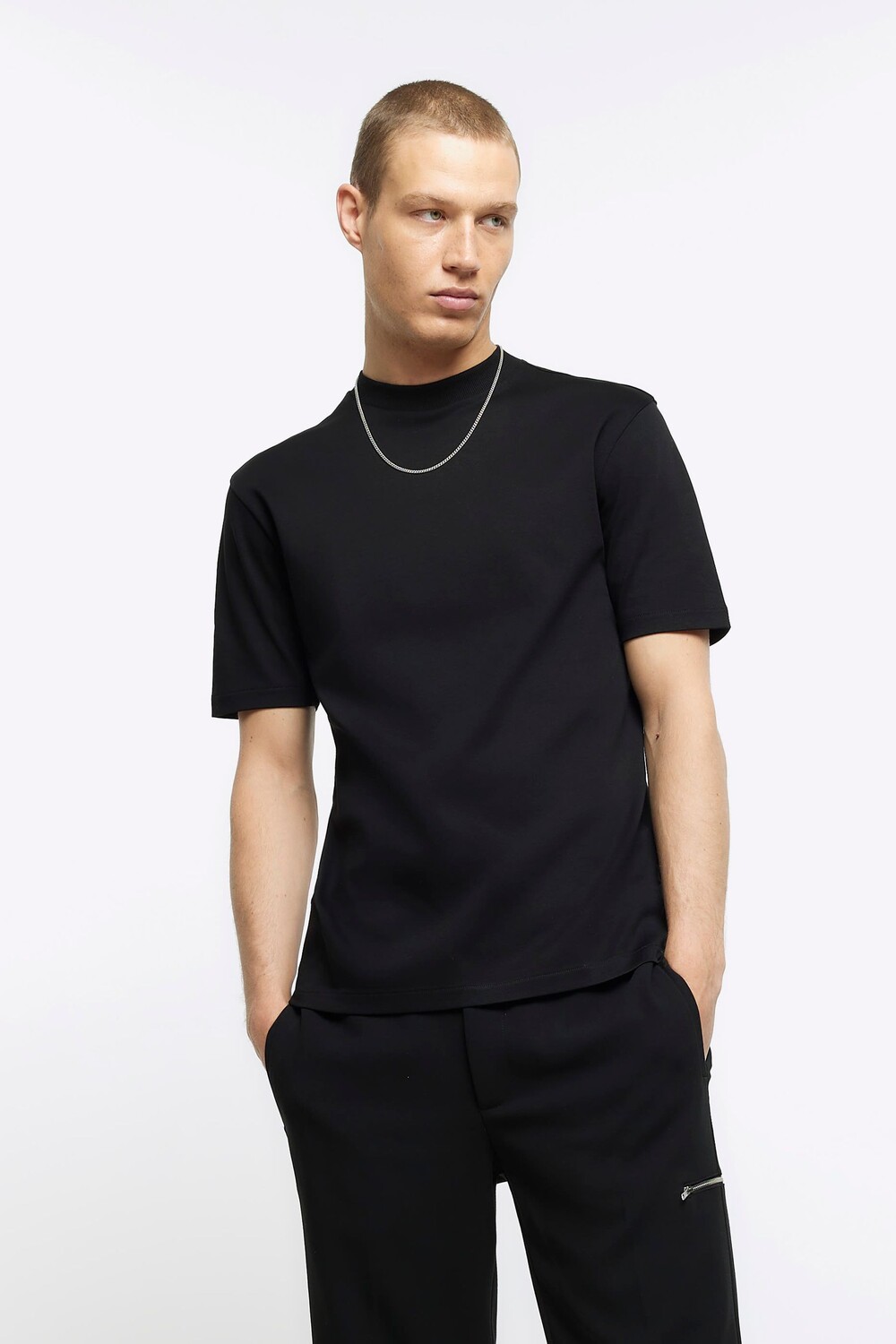 

Футболка приталенного кроя Ri studio River Island, черный