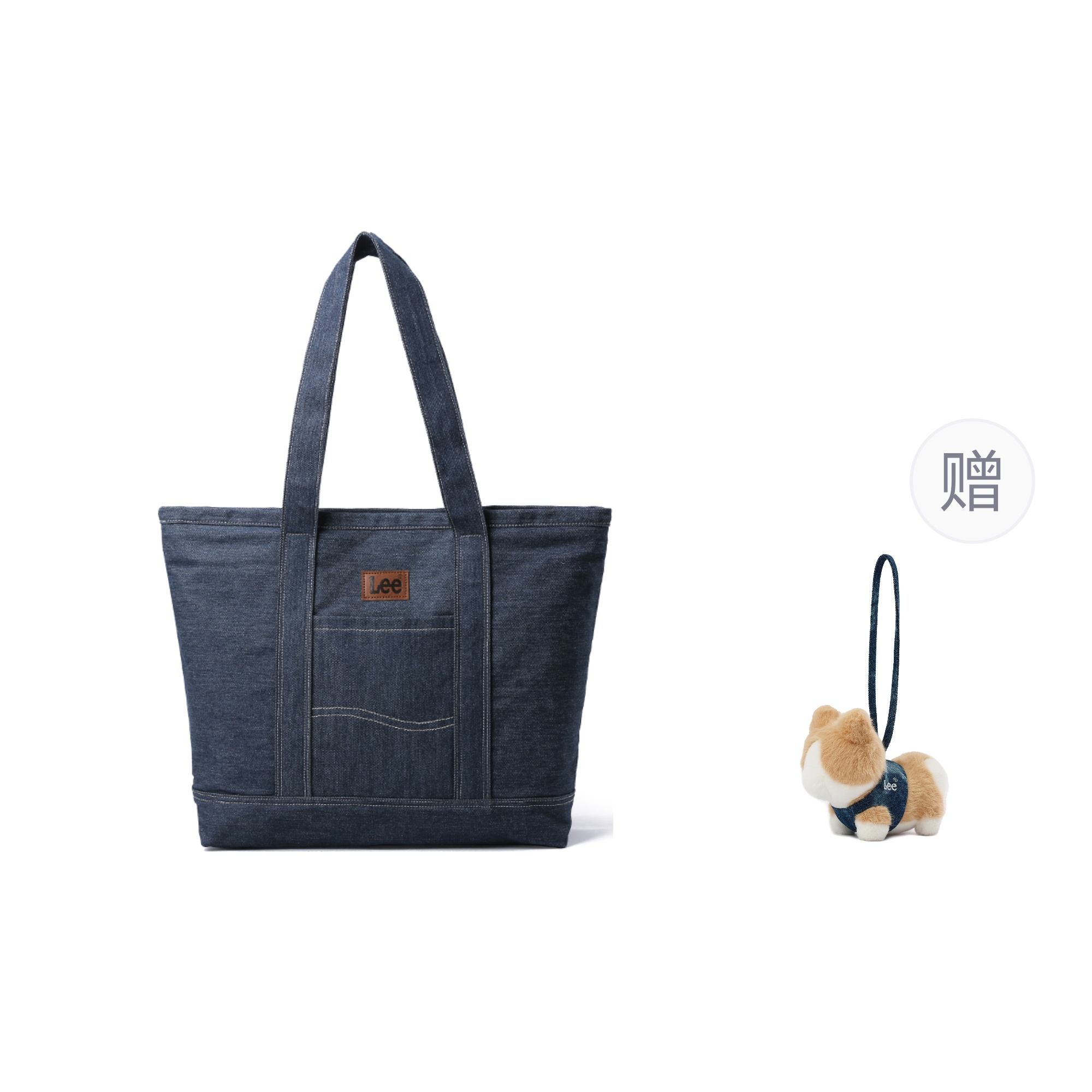 

Lee Джинсовая женская сумка, Denim Blue+Brand Charm