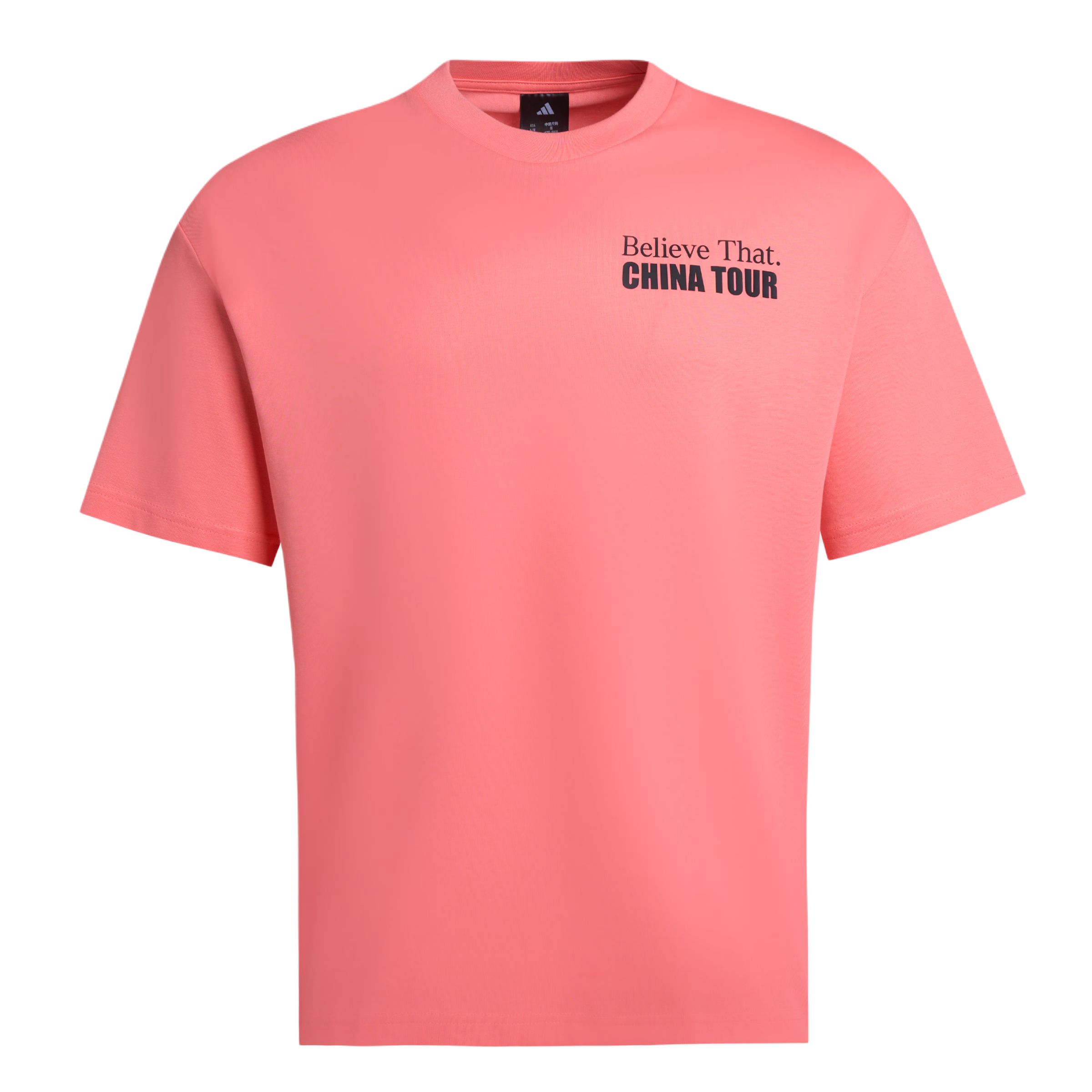 

Футболка мужская ANTHONY EDWARDS SS25 CN TOUR TEE Adidas, красный