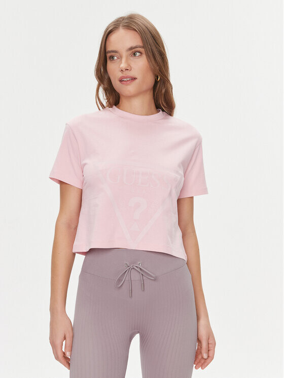 

Футболка стандартного кроя Guess, розовый