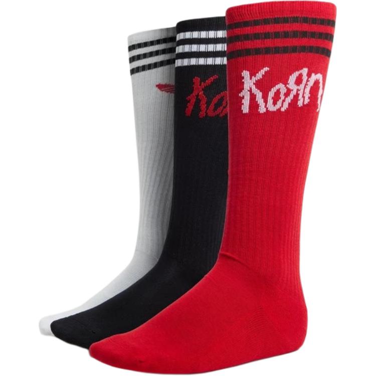 

Adidas X KoRn Набор носков 3 пары Белый/Чёрный/Лучший алый Adidas Originals, 3 пары (Белый+Чёрный+Красный)
