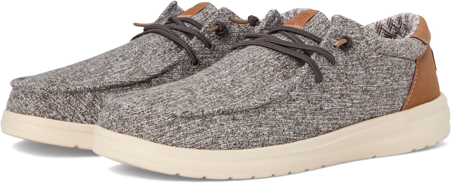 

Лоферы Hey Dude Paul Knit, цвет Grey/Espresso