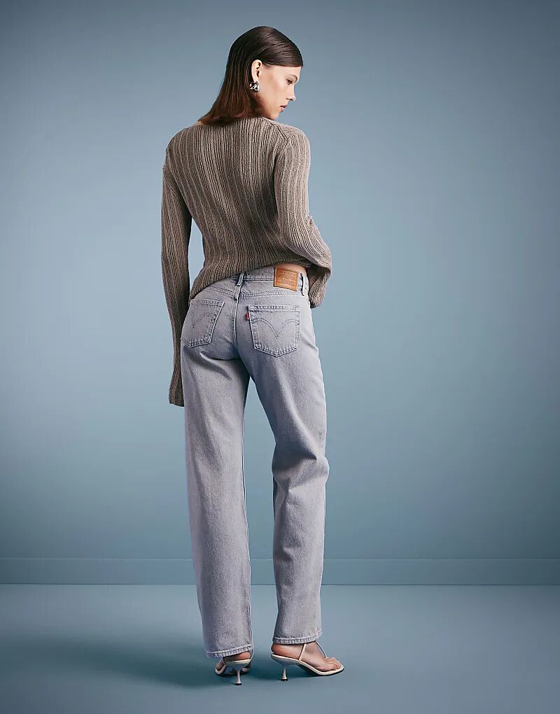 

Джинсы Levi's с низкими свободными прямыми штанинами, выбеленные