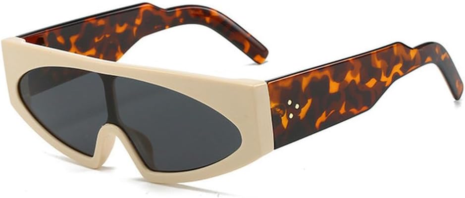 

Модные солнцезащитные очки «кошачий глаз» для женщин, ретро-очки, цельные, с градиентным переходом цвета, защита от УФ-излучения UV400; модные солнцезащитные очки из геля с цветными заклепками для мужчин TVTBBVV, Beige