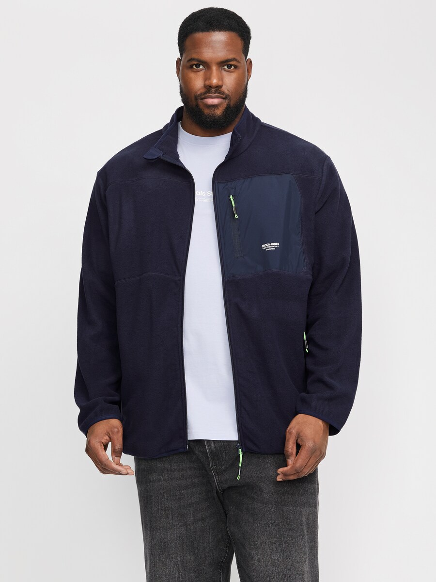 

Флисовая куртка Jack & Jones Plus JJTheo, синий