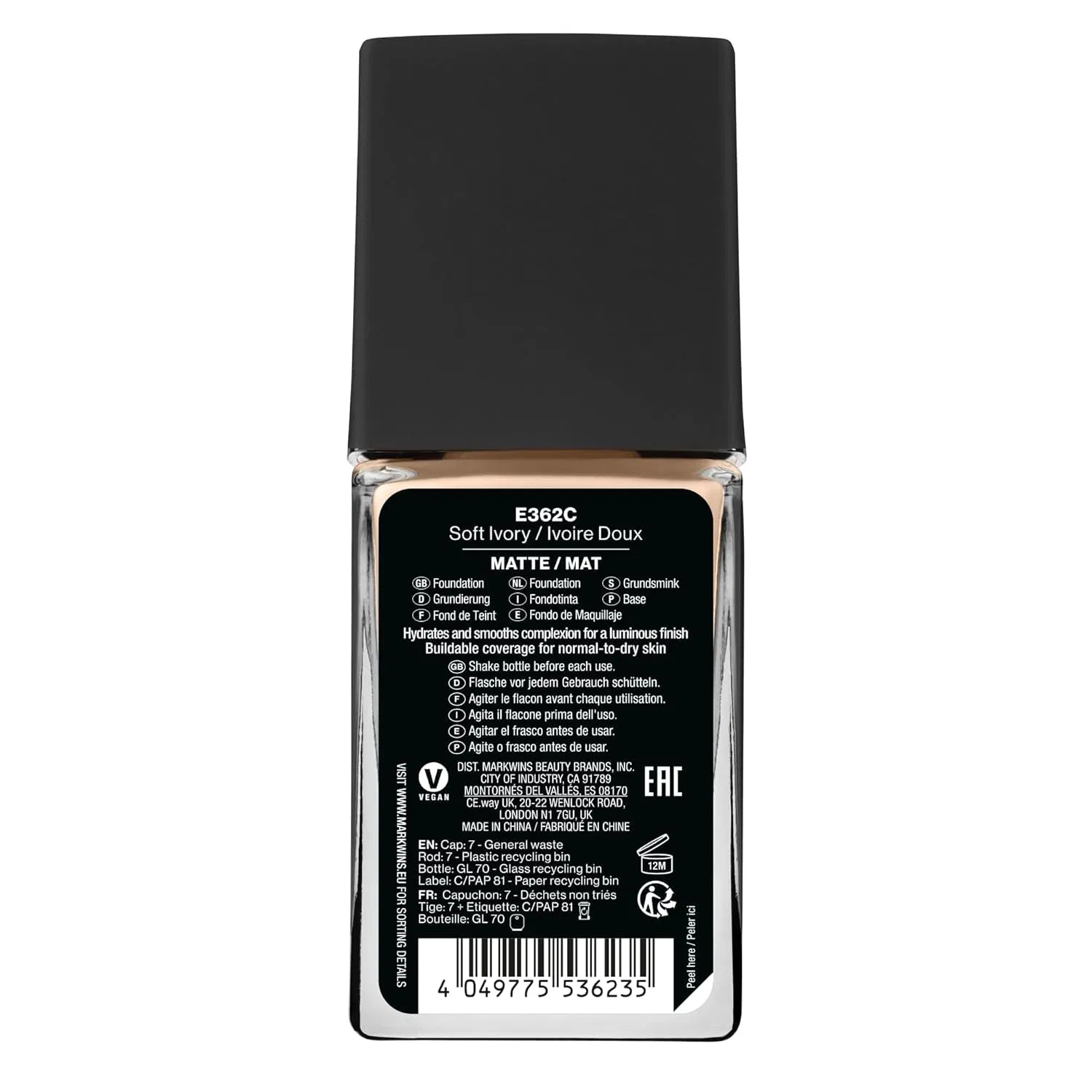 Тональная основа Wet n Wild Photo Focus Desert Beige Wet N Wild, Soft Ivory — фото 4