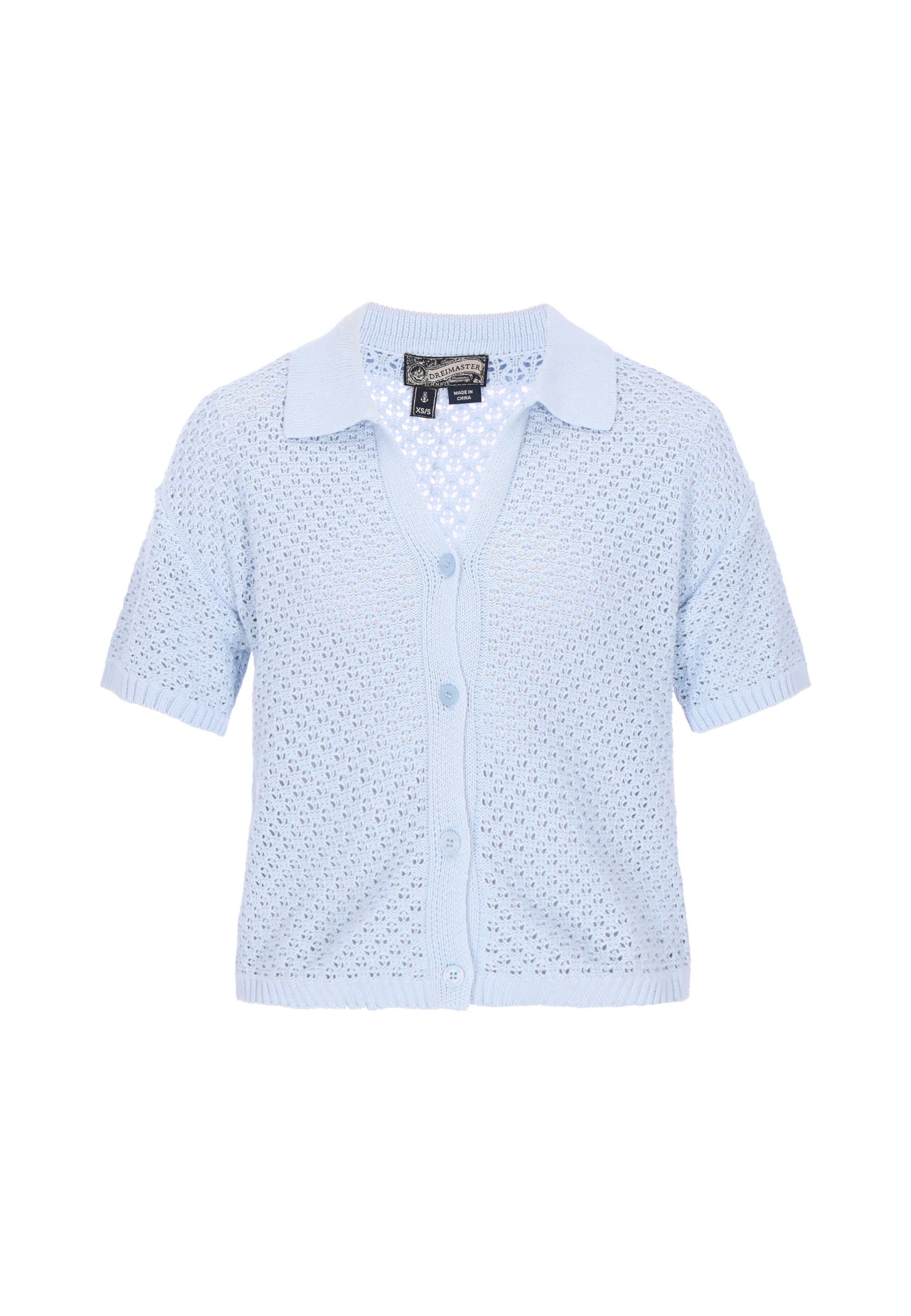 

DreiMaster Vintage Вязаный кардиган светло-голубого цвета