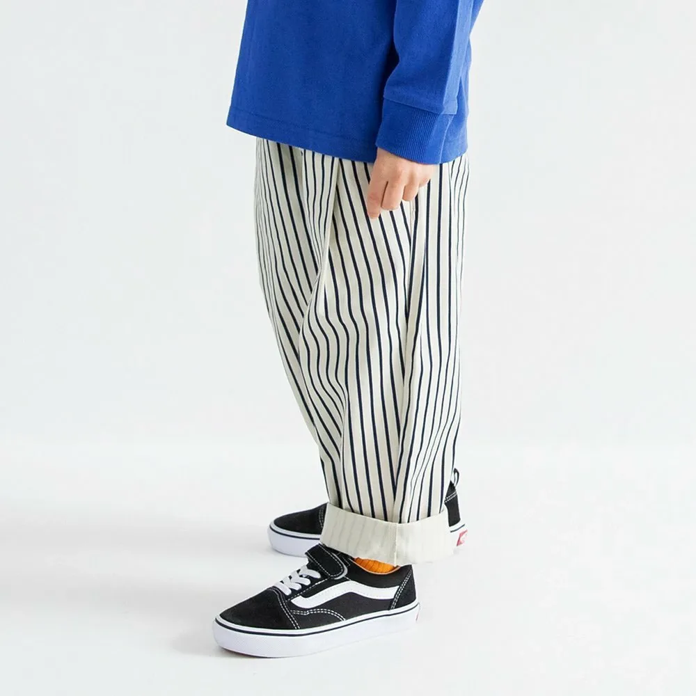 Длинные брюки из цирковой саржи Branshes, 91_Navy_Striped — фото 3