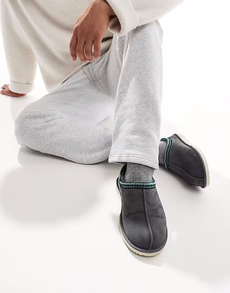 

Туфли-мюли Jack & Jones из искусственной замши серого цвета