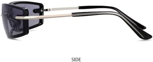 

Винтажные женские солнцезащитные очки в классическом ретро-стиле с цветными зеркальными линзами и без оправы. Модные женские солнцезащитные очки MTZJH, C6pink