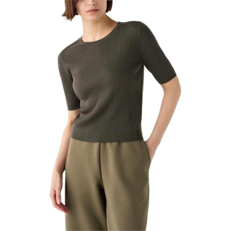 

Свитер женский Uniqlo, оливковый, Зеленый, Свитер женский Uniqlo, оливковый