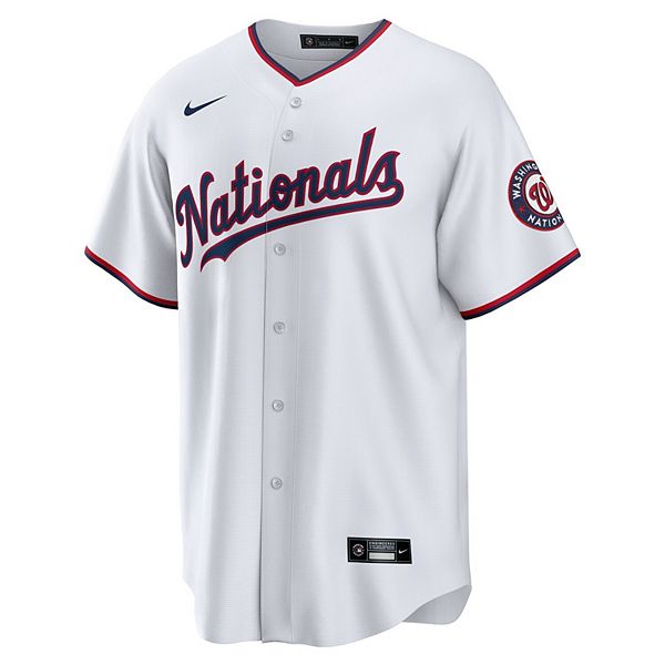 Мужская реплика домашней футболки Stephen Strasburg Washington Nationals белого цвета Nike — фото 3