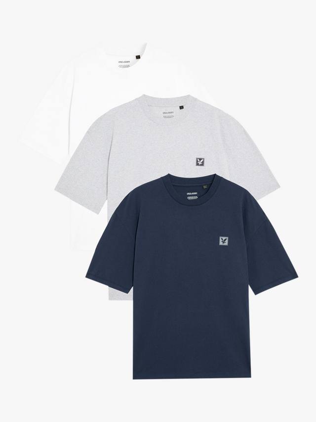 

Футболка с коротким рукавом из хлопковой смеси Lyle & Scott, Pack of 3