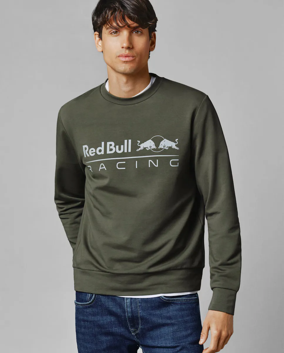 

Толстовка унисекс Red Bull Racing с круглым вырезом и принтом логотипа Pepe Jeans, темно-зеленый