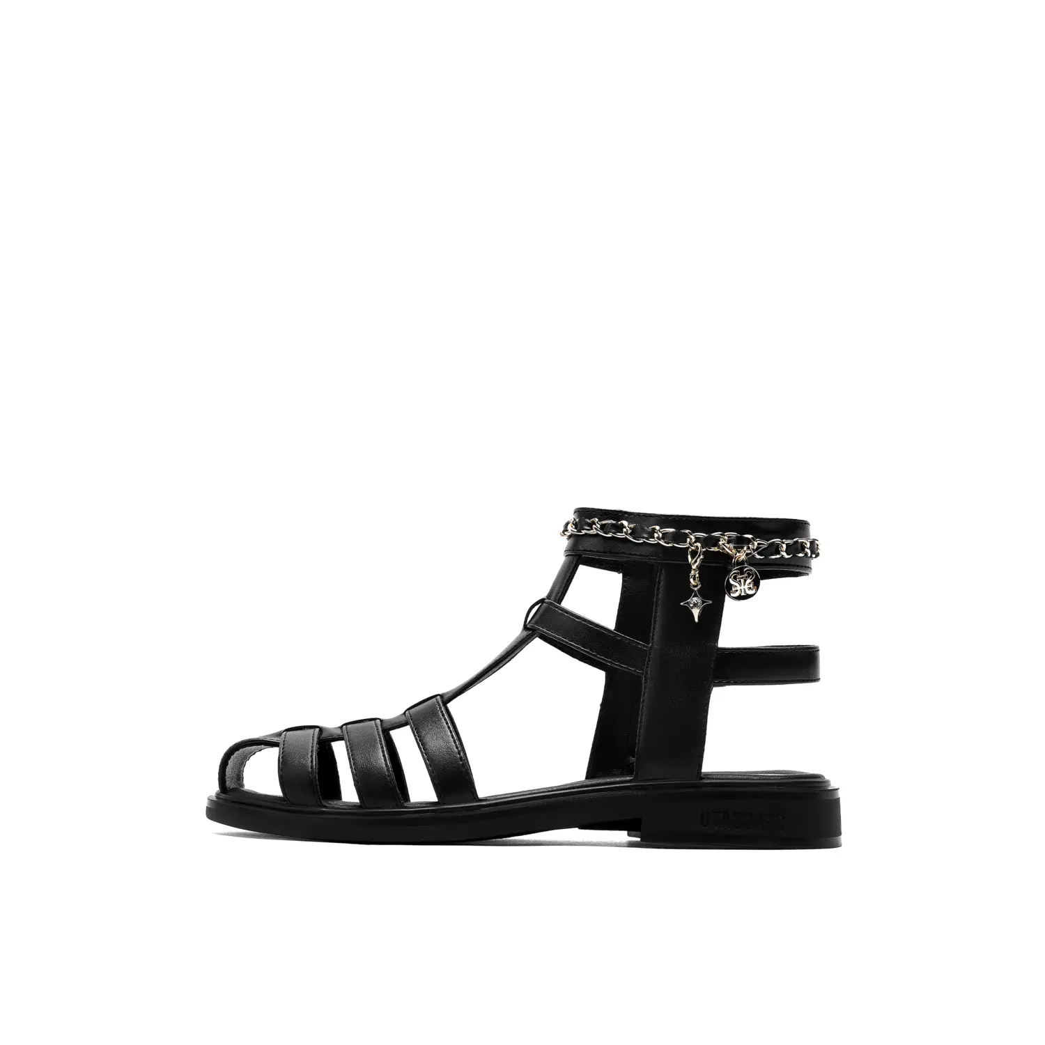 

Устойчивые к скольжению, износостойкие, дышащие сандалии мид-топ для детей Staccato, черный