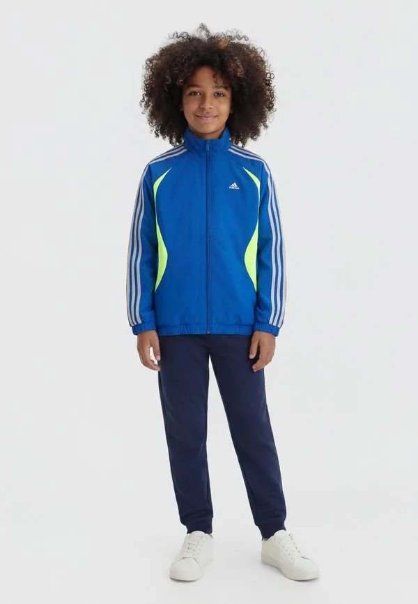 Свободная тренировочная куртка для юниоров teamgeist Adidas Originals, Collegiate Royal/Lucid Lemon/Grey Two