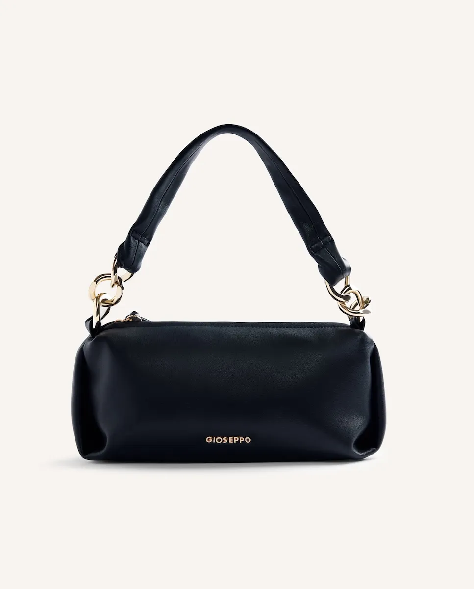 

Сумка через плечо с металлической застежкой и молнией, с короткой ручкой Gioseppo, черный