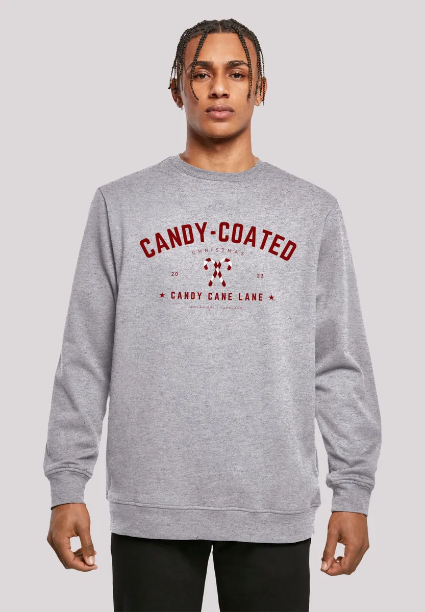 

F4NT4STIC Толстовка "Christmas Candy Coated Christmas", Рождество, подарок, логотип, серый