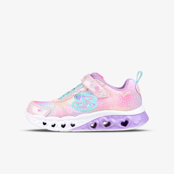 

Кроссовки трепещут огнями сердца-просто Skechers, розовый