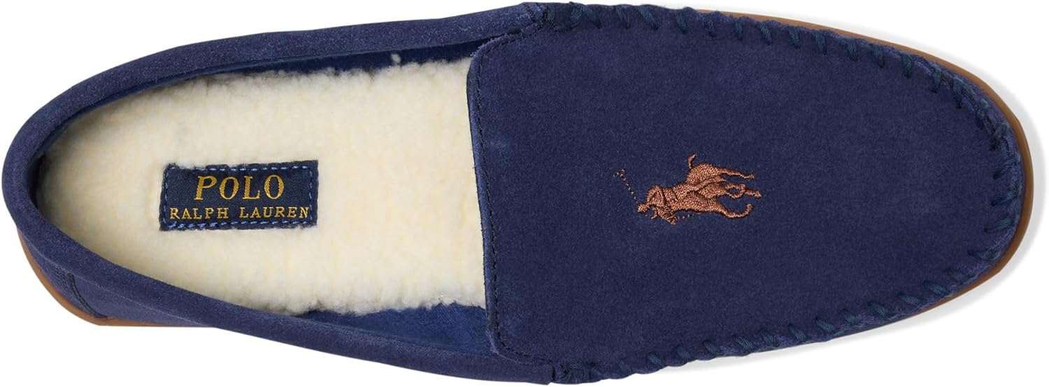 POLO RALPH LAUREN Мужские тапочки Brenan Moc, Navy/Red — фото 2