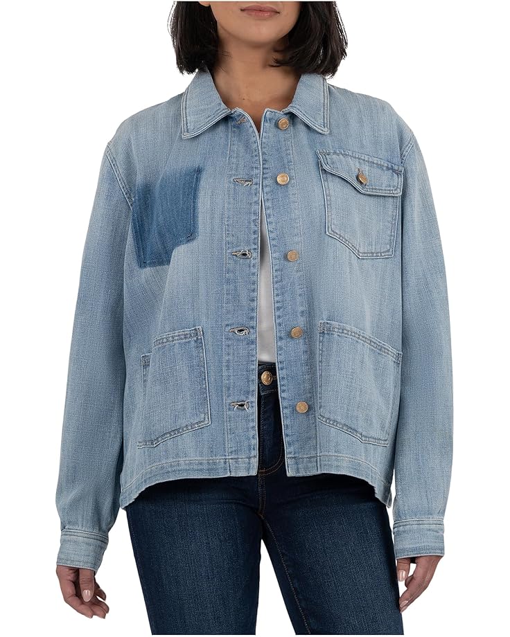 

Куртка KUT from the Kloth Adelyn- Button Front Jacket, цвет Light Wash