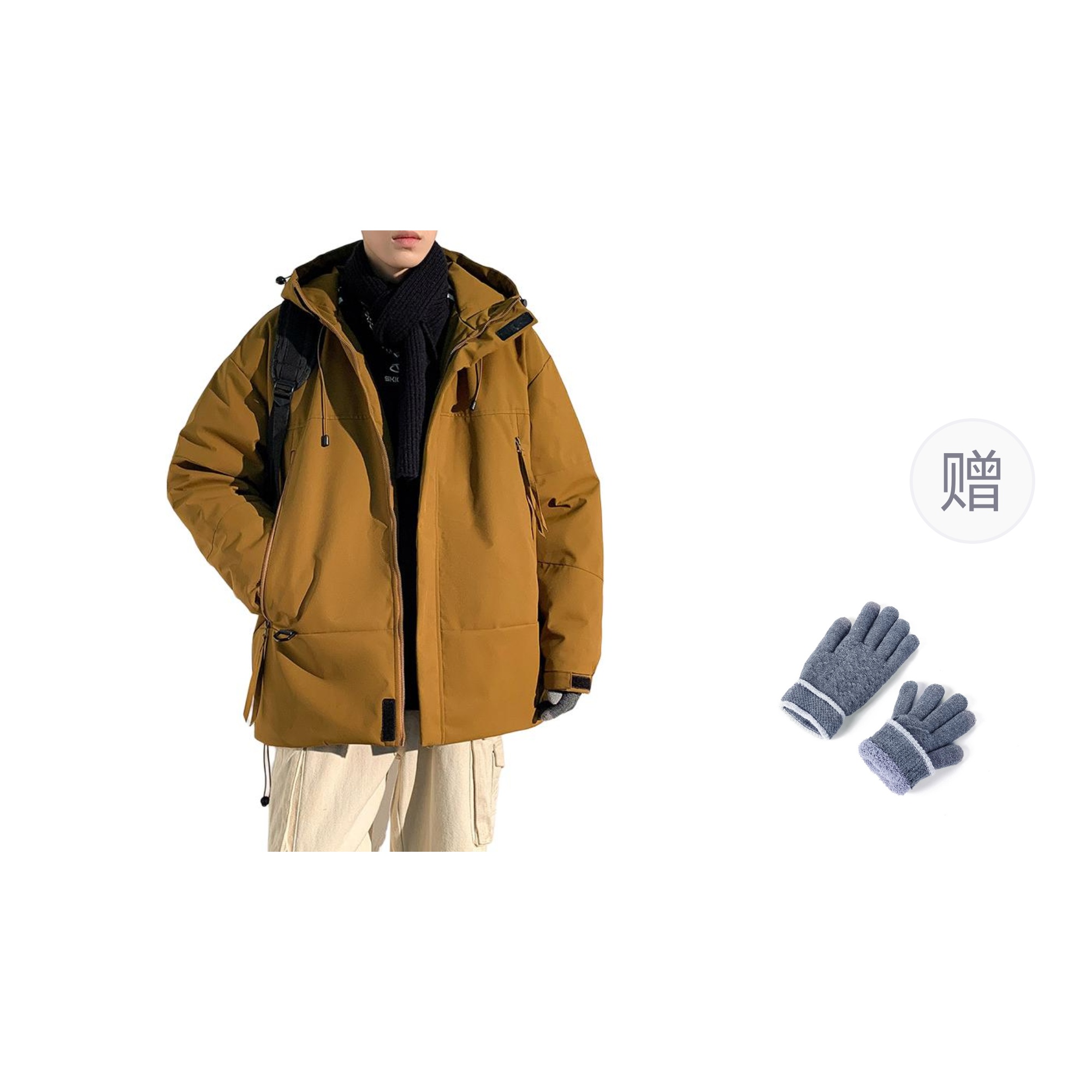 

WARRIOR Мужская пуховая куртка, Brown