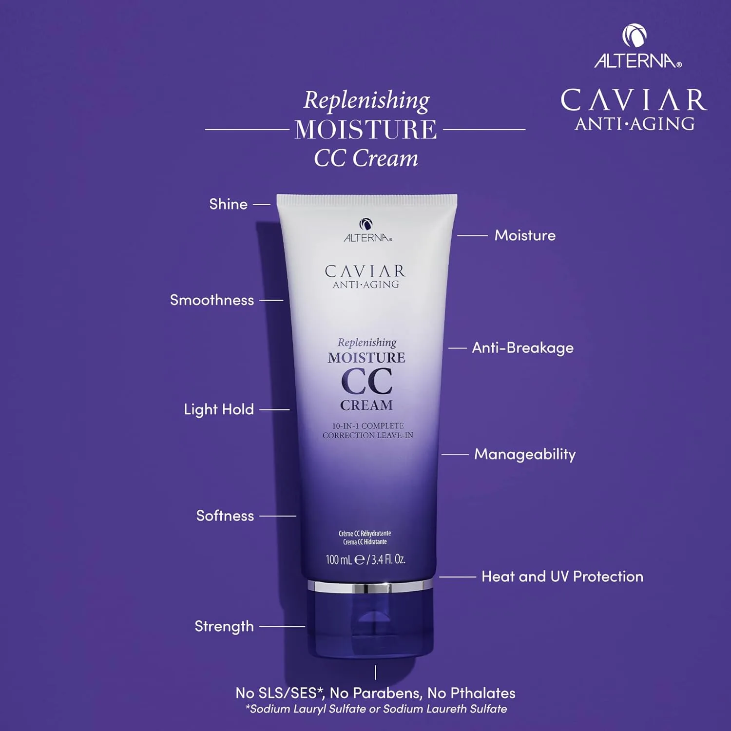 Увлажняющий шампунь Alterna CAVIAR Anti-Aging Replenishing Moisture | Для сухих и ломких волос | Защищает, восстанавливает и увлажняет | Без сульфатов — фото 4