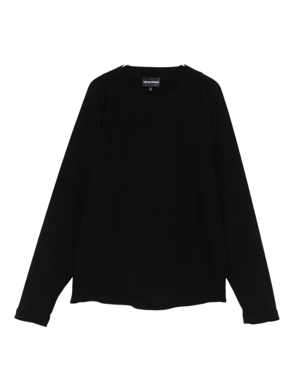 

Топ с длинными рукавами EMPORIO ARMANI, черный