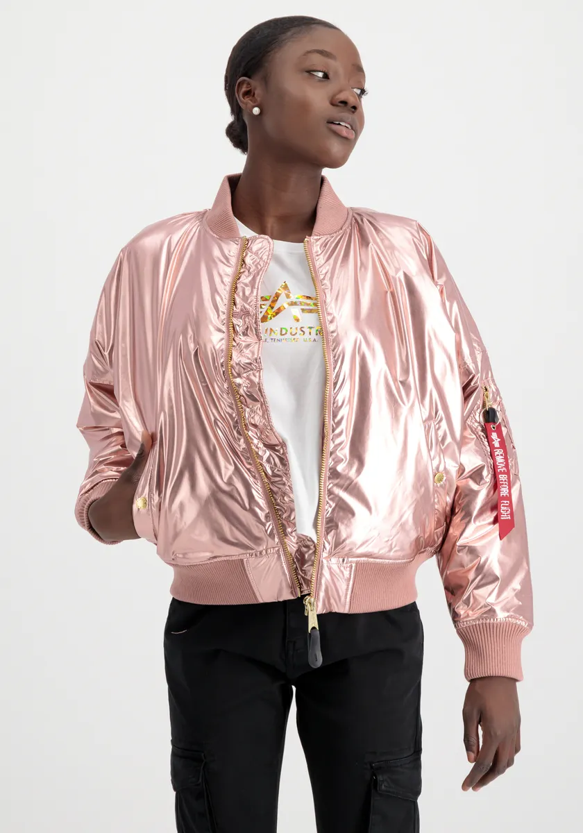 

Куртка-бомбер Alpha Industries " Alpha Industries Women - Куртки-бомберы MA-1 OS Metallic Wmn", цвет Rose Copper