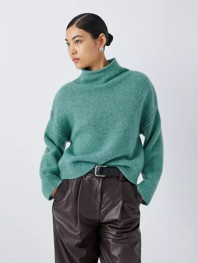 

Джемпер John Lewis Alpaca Wool Blend Turtleneck, зеленый