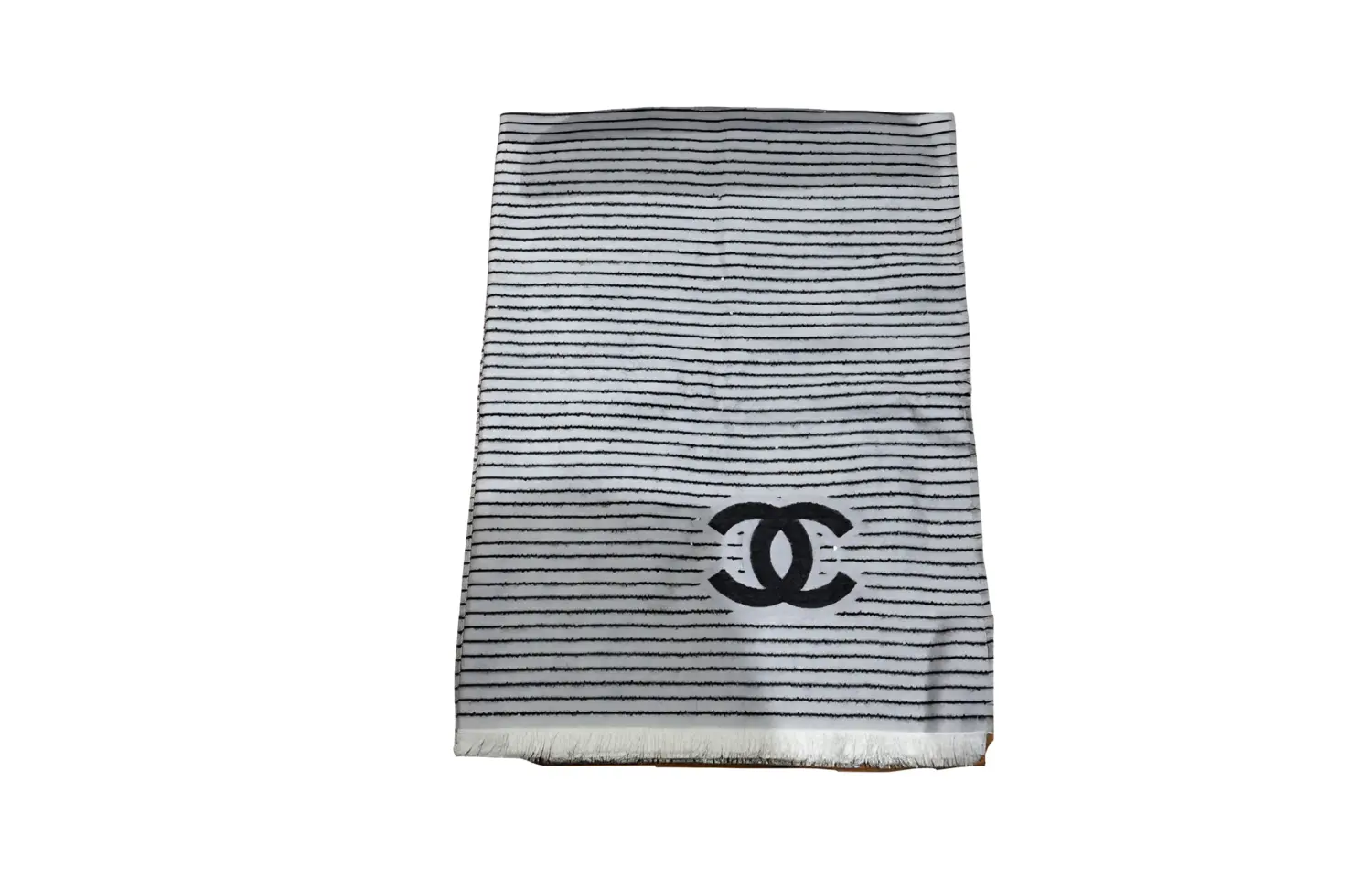 

Вязаный шарф унисекс CHANEL, серый