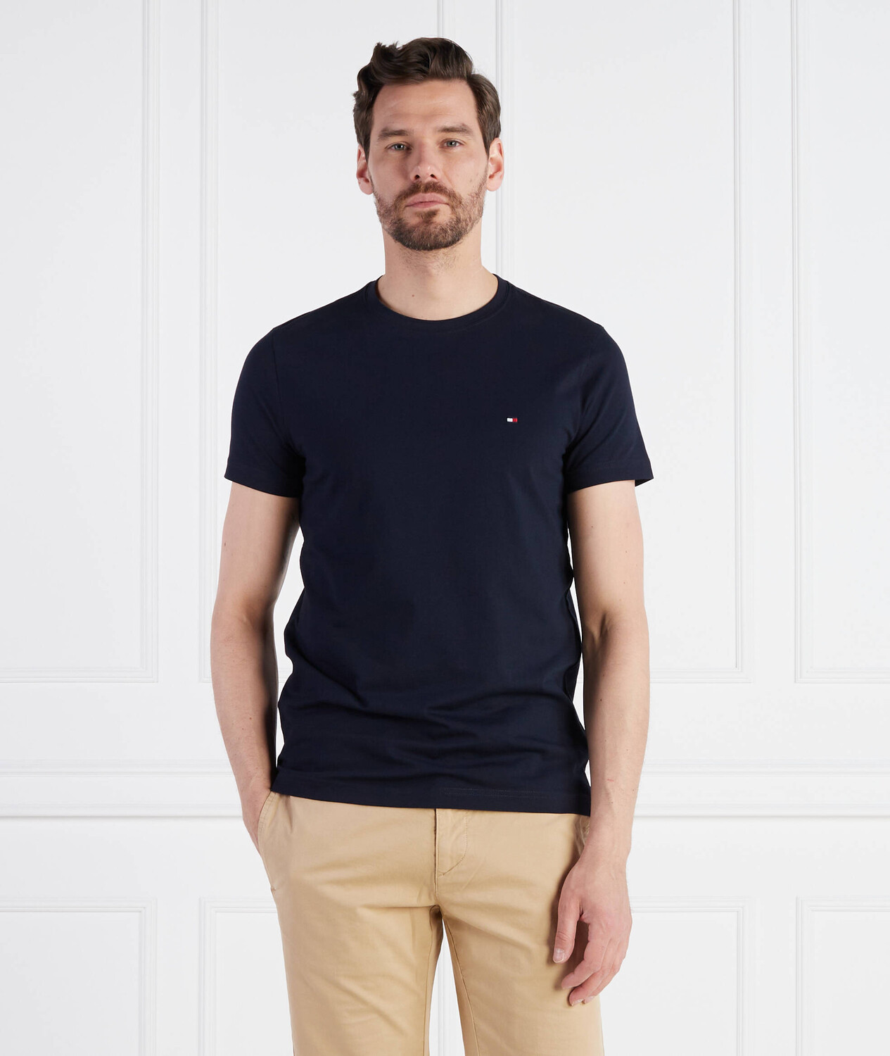 Футболка Tommy Hilfiger Slim Fit, темно-синий — фото 3