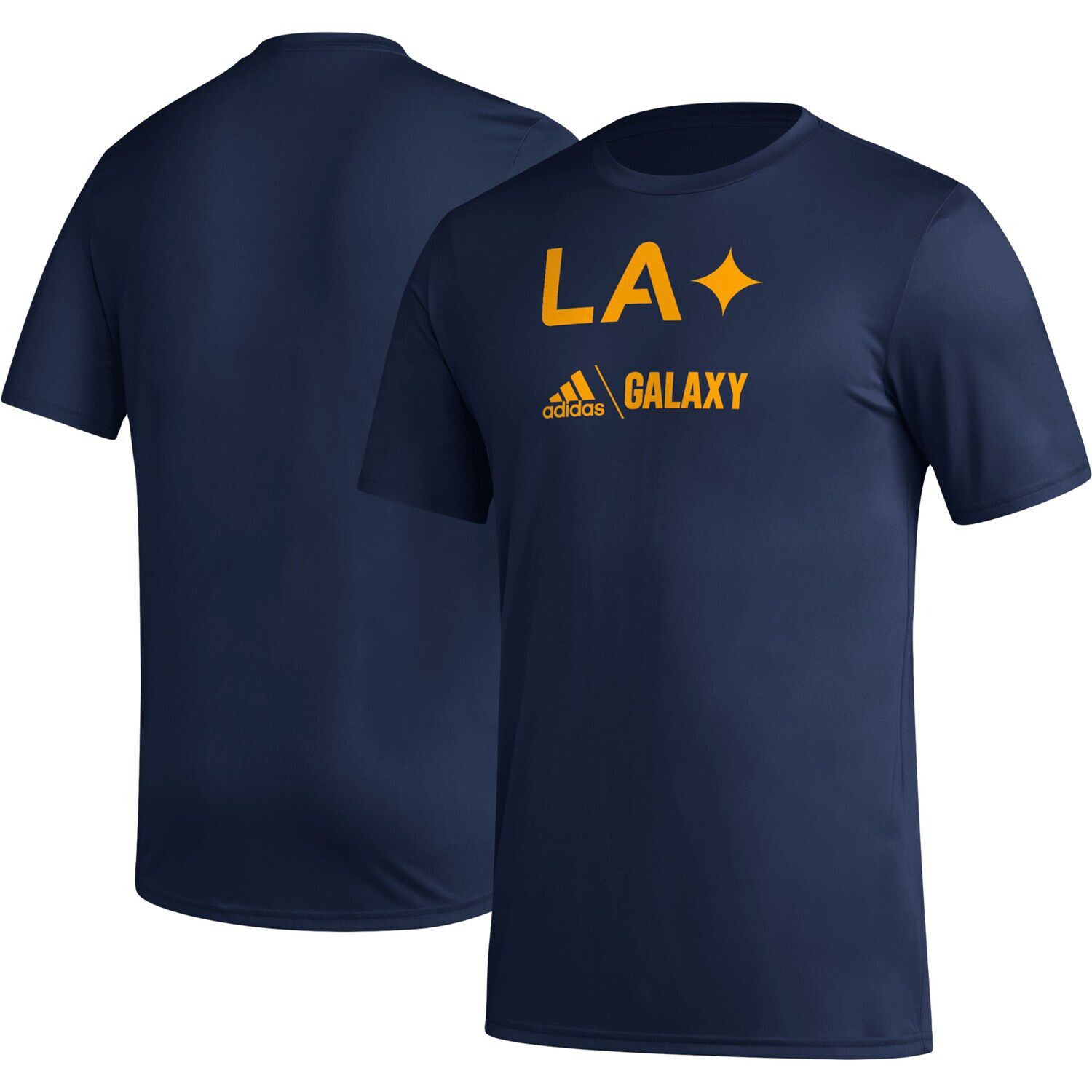 

Мужская темно-синяя футболка LA Galaxy Icon adidas, Синий, Мужская темно-синяя футболка LA Galaxy Icon adidas