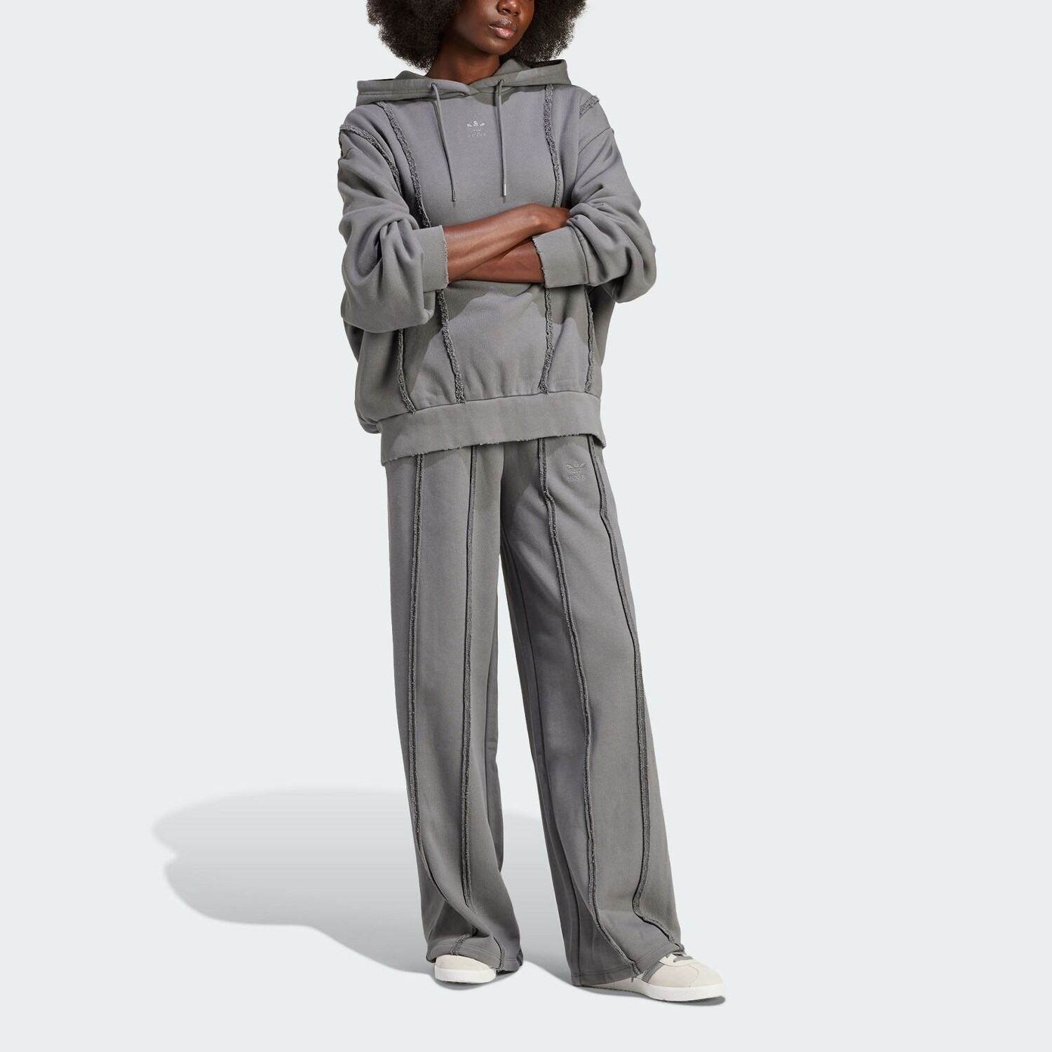 Толстовка с капюшоном Adidas DSTSD из хлопка с эффектом потертости Adidas Originals — фото 4