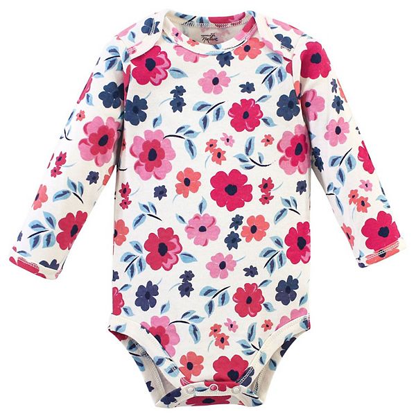 Боди с длинным рукавом для девочки из органического хлопка, 5 шт, garden floral, 3-6 месяцев Touched By Nature — фото 3