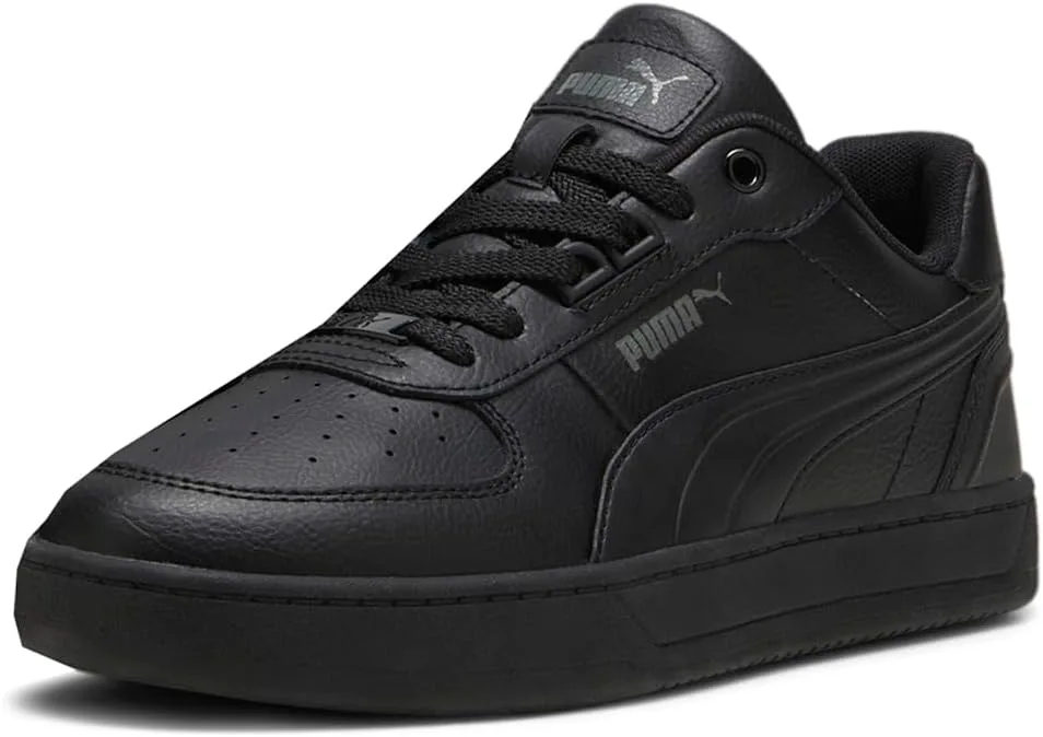 Мужские кроссовки PUMA Caven 2.0 Lux на шнуровке, повседневные - черные, черный — фото 2