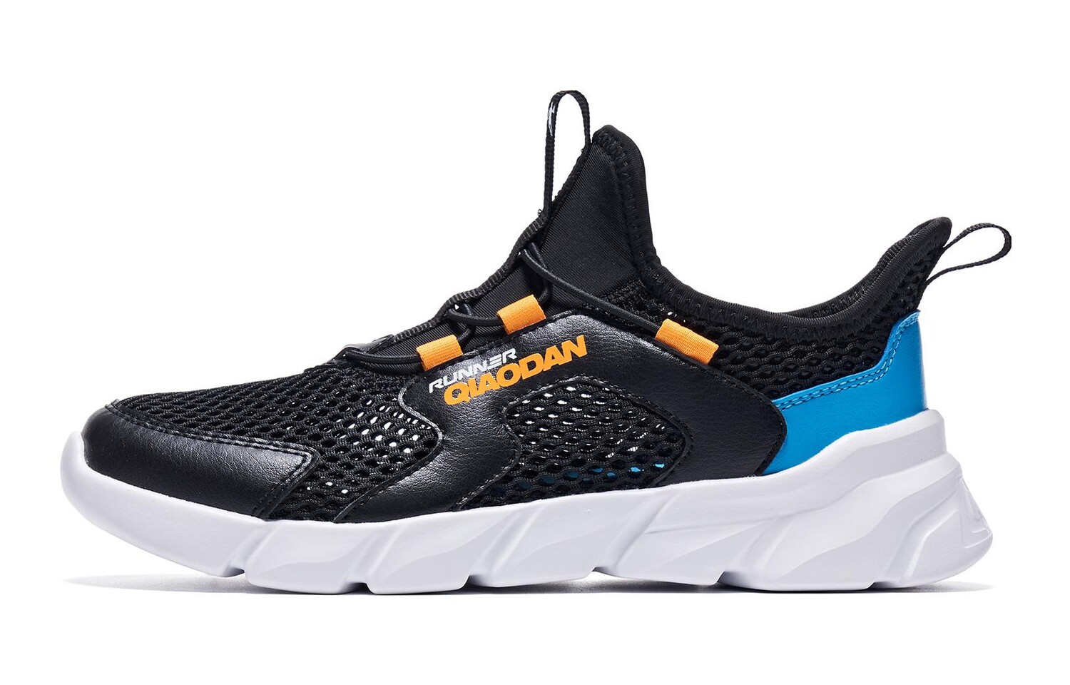 

Детские кроссовки GS Low-top черные/синие Qiaodan