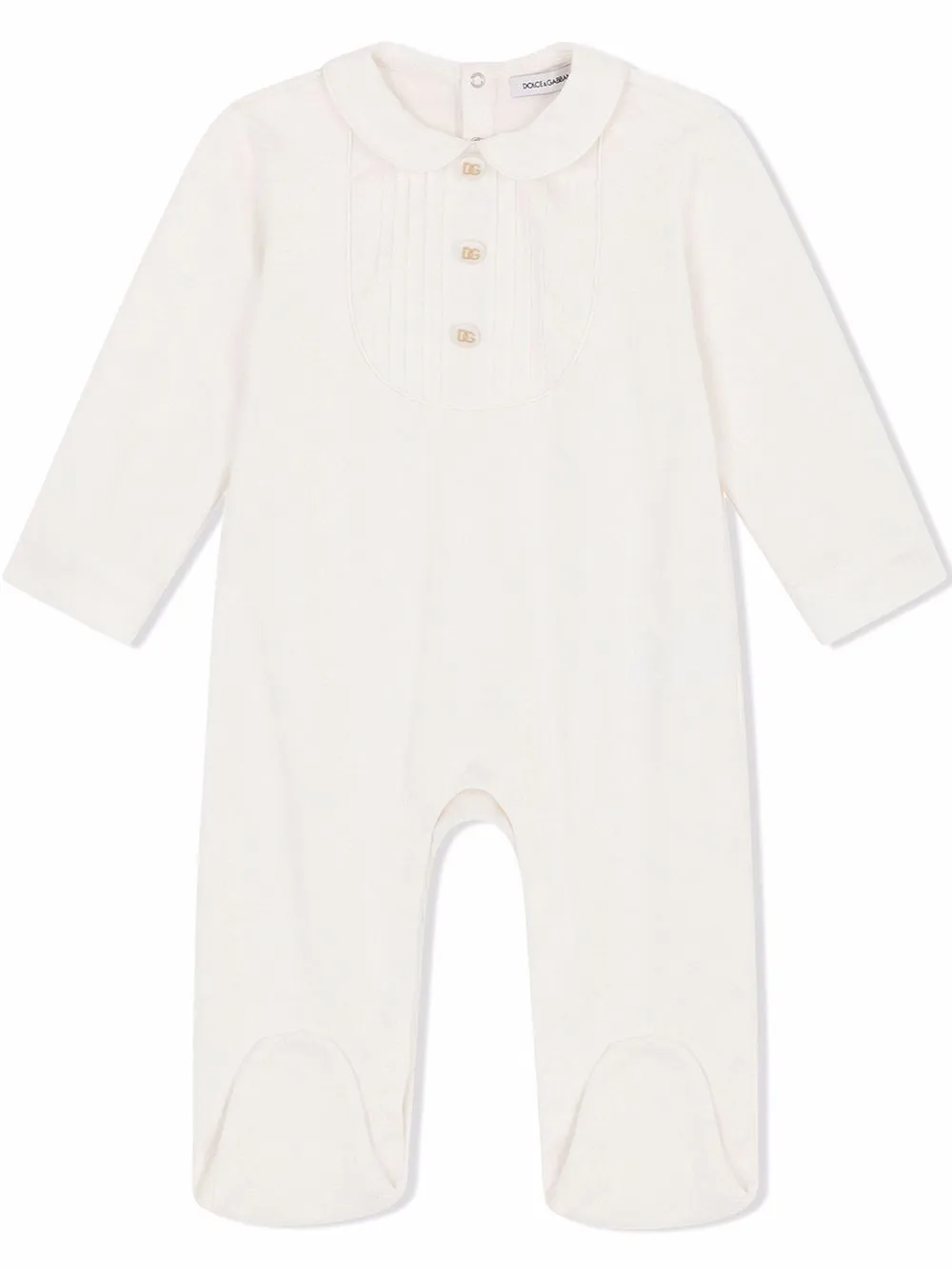 Комплект для новорожденного Interlock с логотипом DG Dolce & Gabbana Kids, белый — фото 2