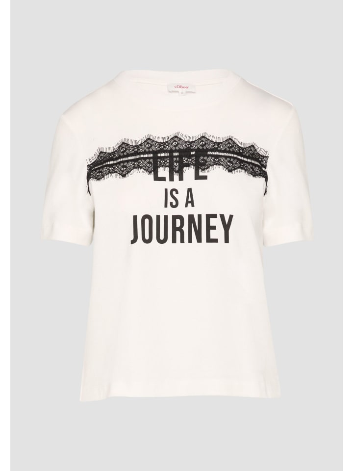 

s.Oliver Футболка цвета 02D0_ecru, Бежевый, s.Oliver Футболка цвета 02D0_ecru