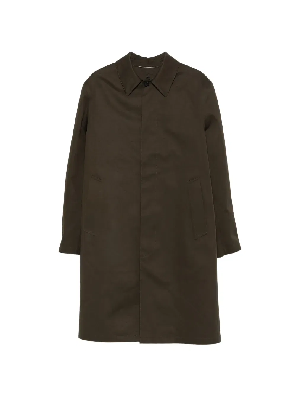 Пальто с боковыми карманами Saint Laurent, зеленый