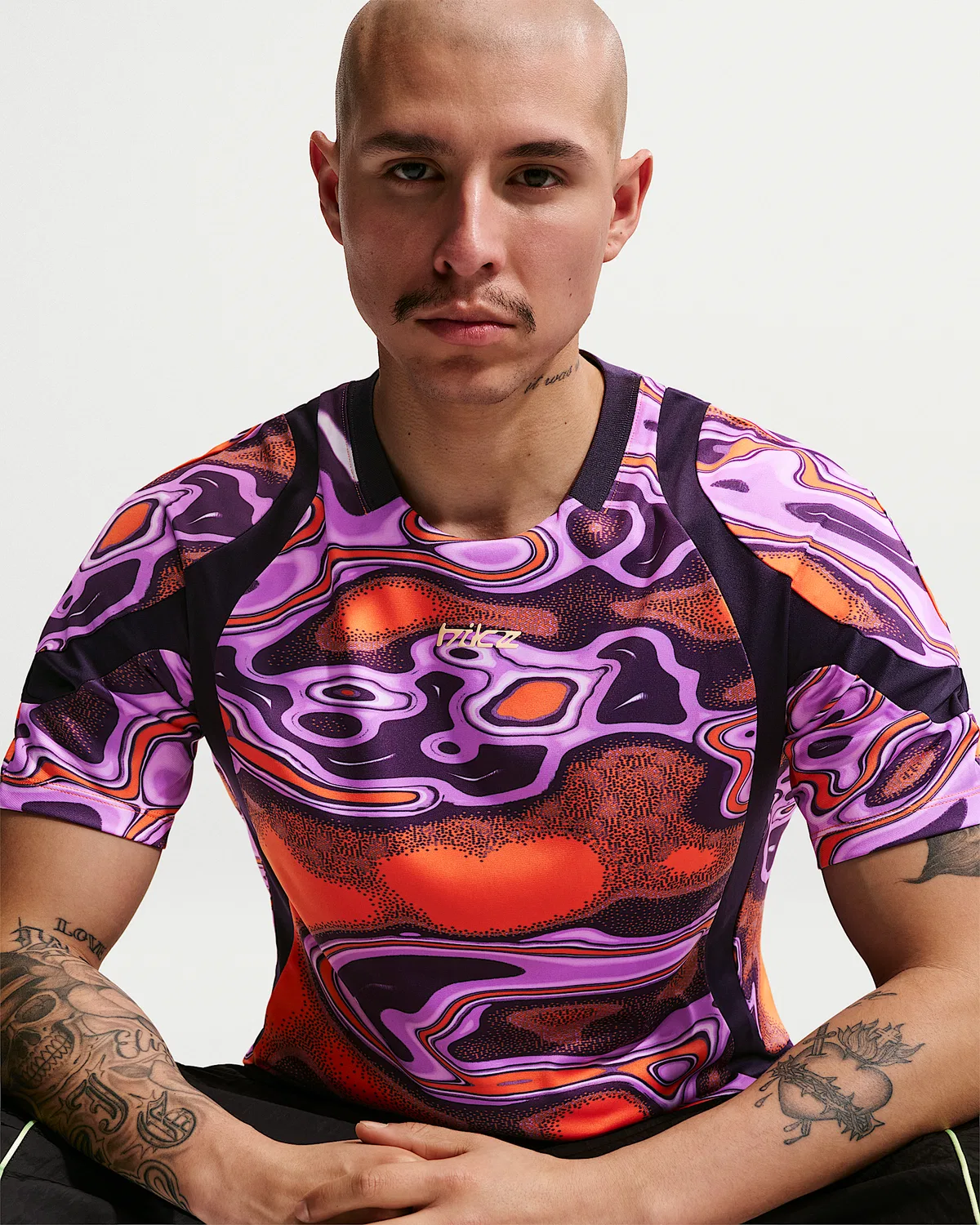 Мужская футболка с коротким рукавом Nike Project F.R.O.G. Liquify, Total Orange/Purple Dynasty/Tangerine Tint — фото 3